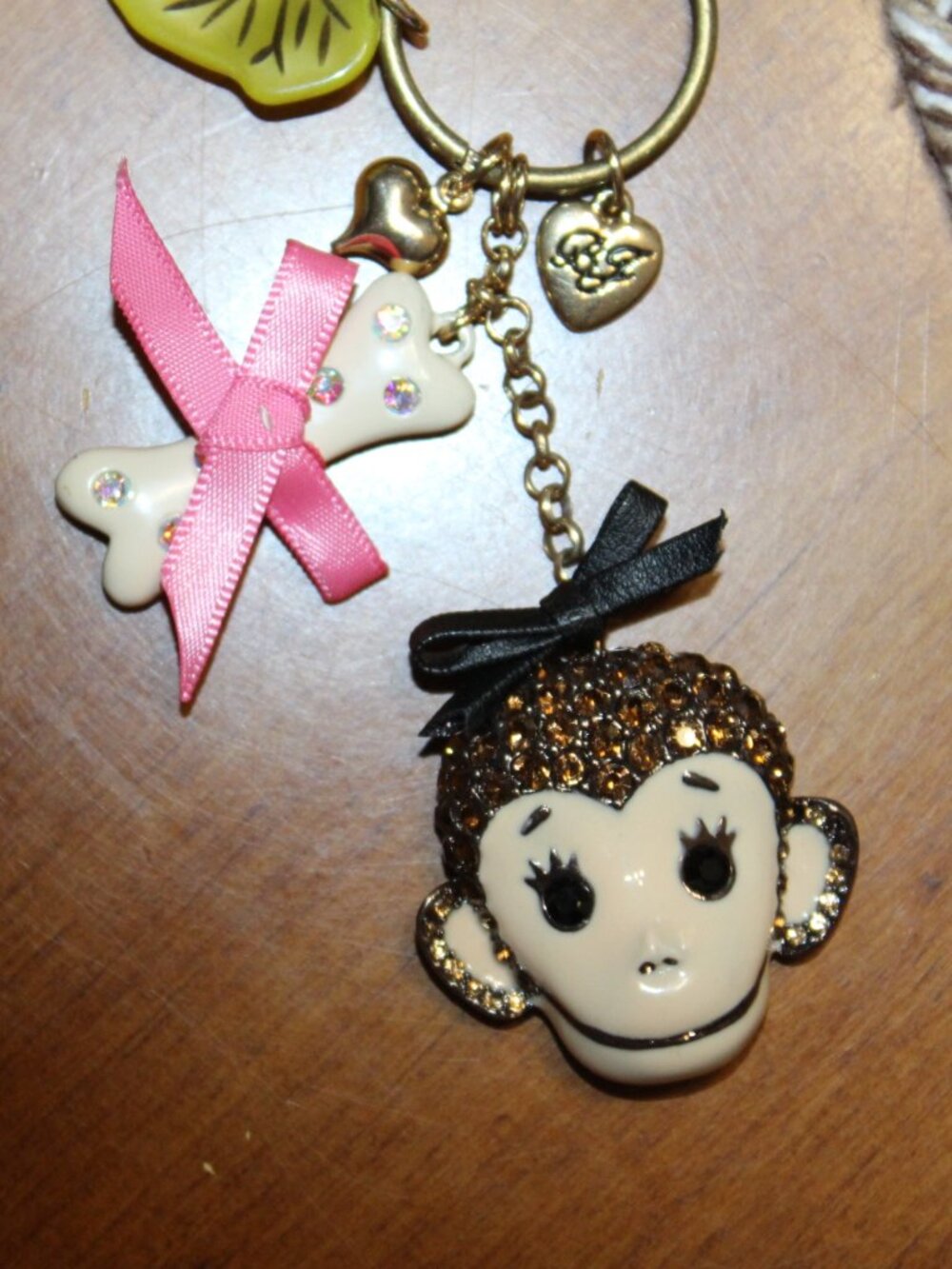 NWOT Betsey Johnson Monkey bag charm/key chain FUN! - Picture 5 of 11